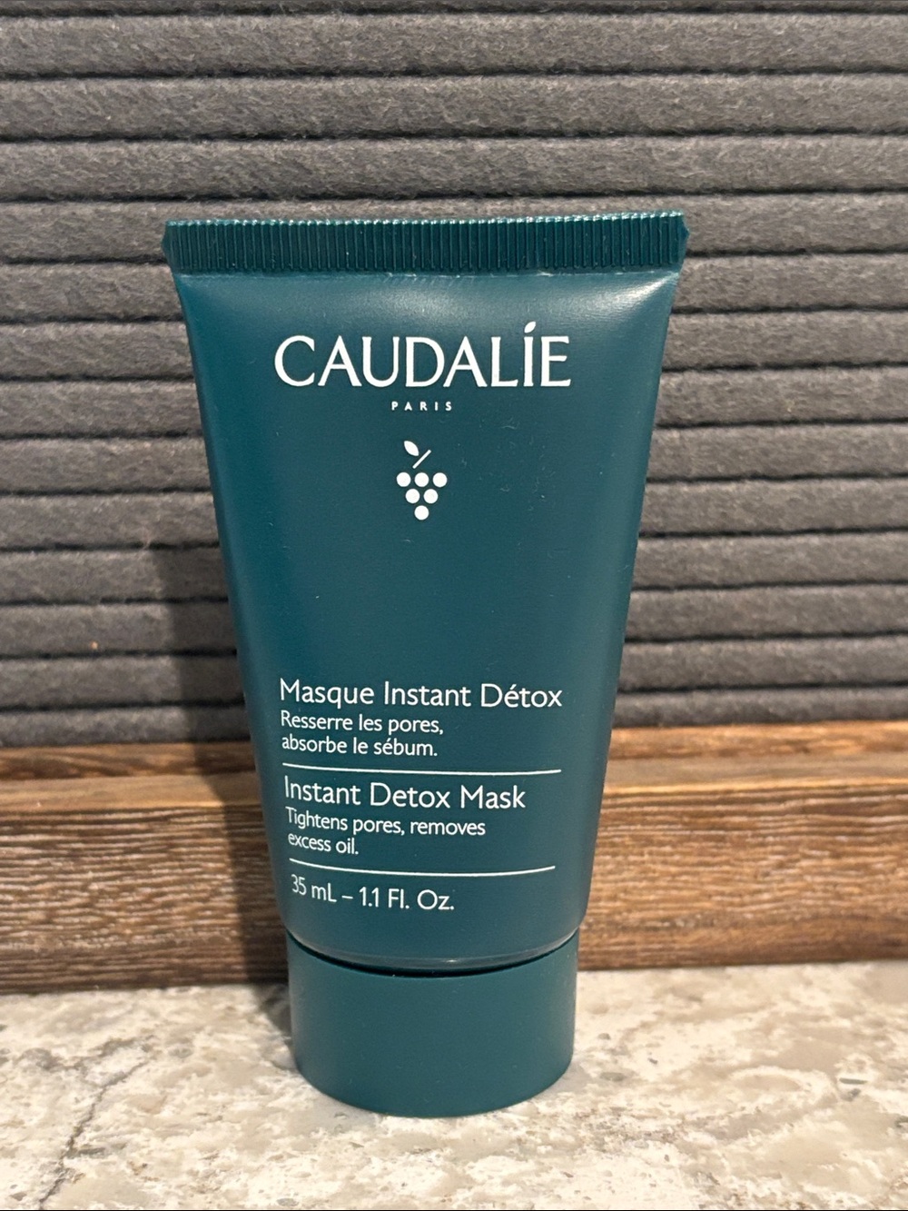Caudalie Instant Detox Mask - Teal Green Tube